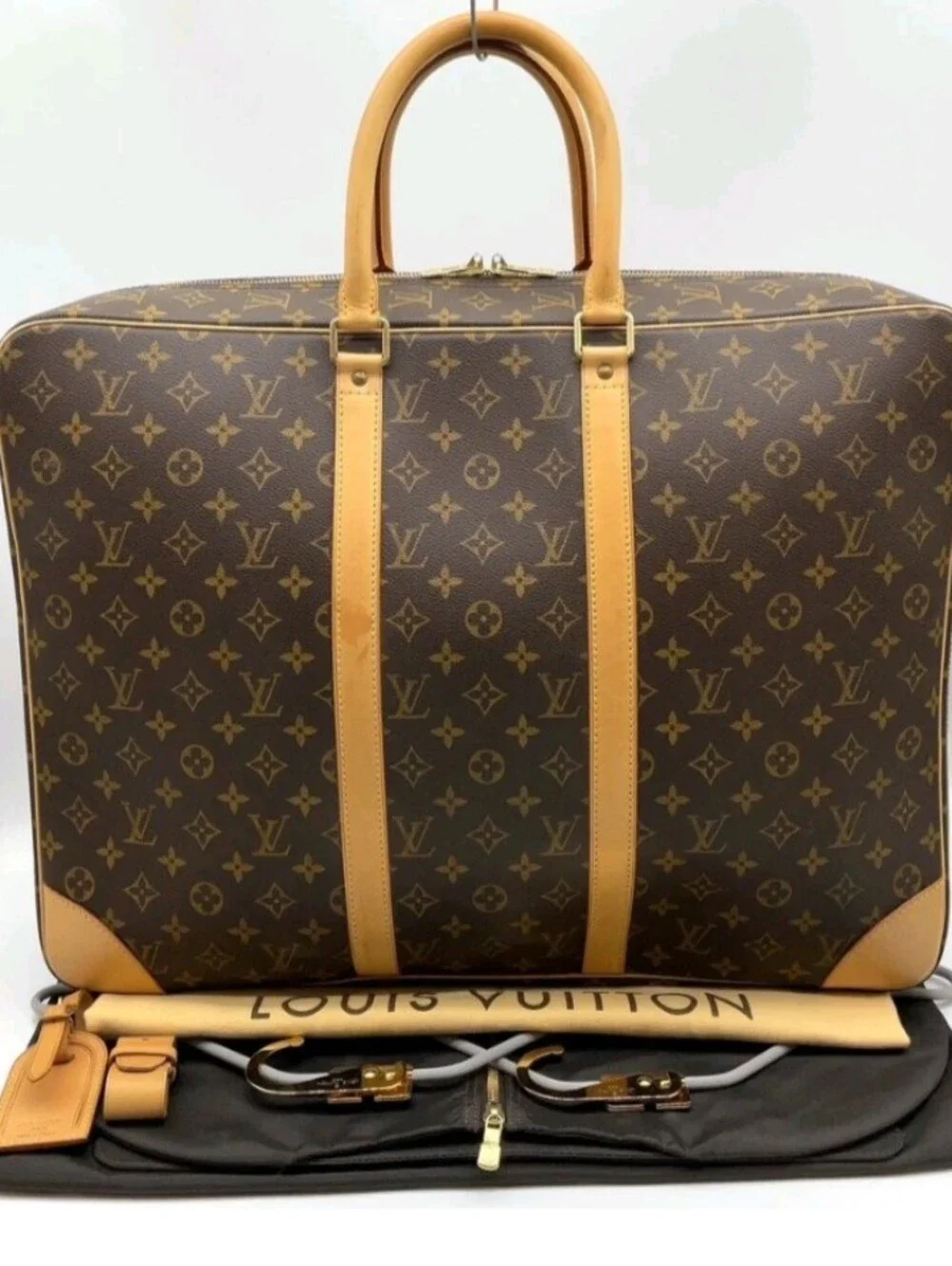 SALE! Louis Vuitton Monogram Sirius 55 M41404 Travel Bag/DB/Hangers Unisex